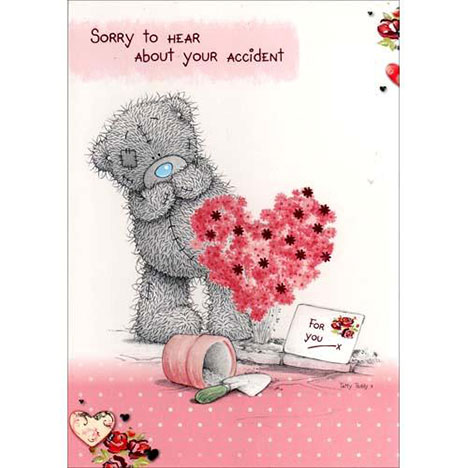 Get Well Accident Me to You Bear Card £1.50